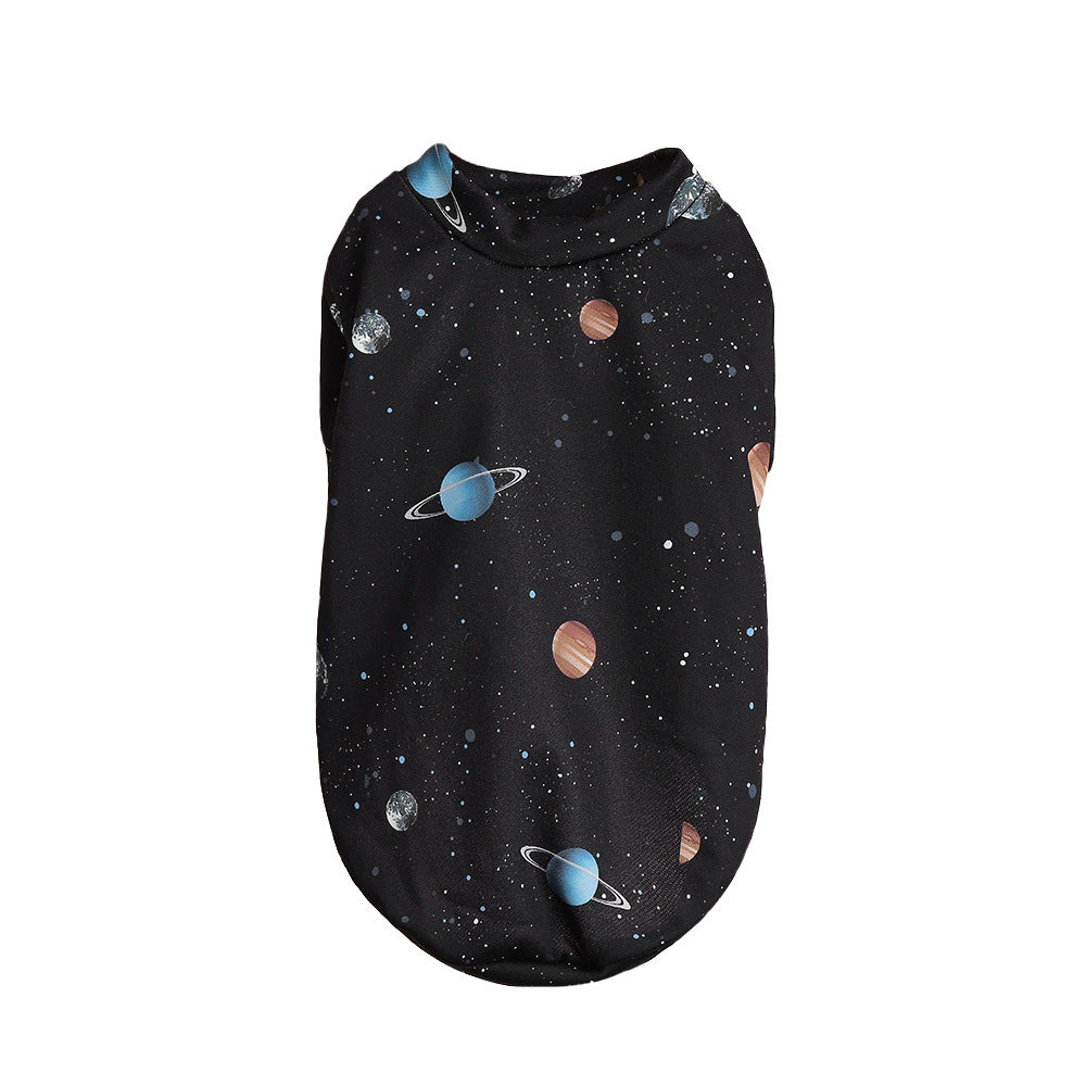 KFX-4787517 Cosmic Planet Print Dog T-shirt for All Sizes