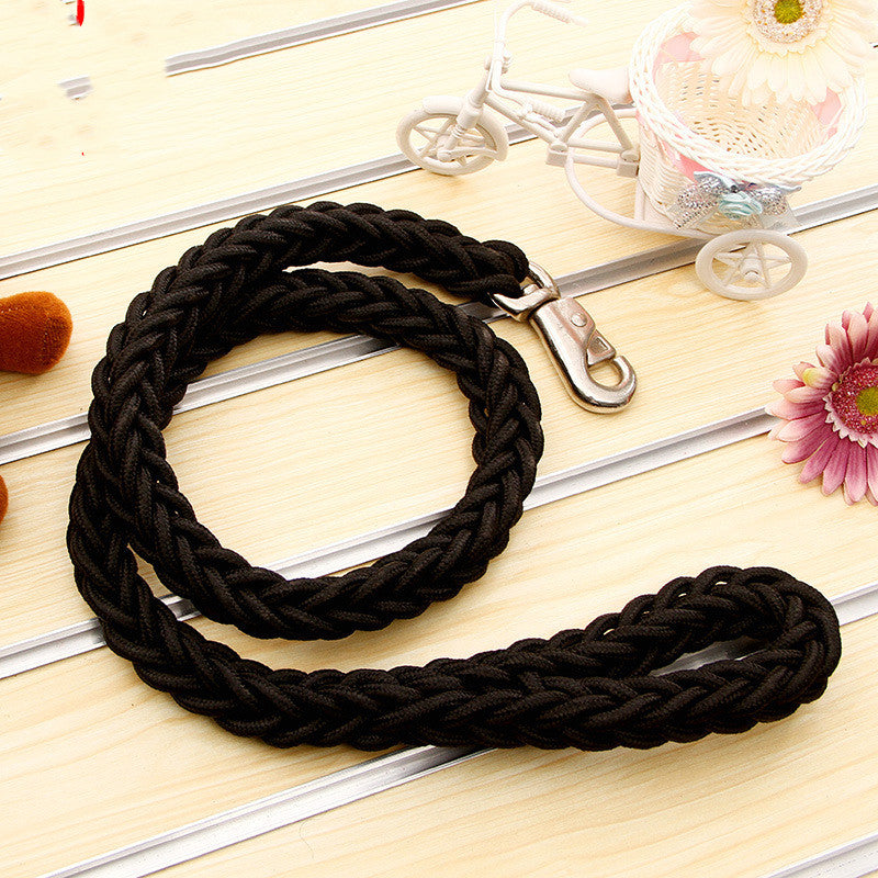 KFX-4788925 Durable Nylon Pet Leash for Large Dogs with Reflective Strips - Various Sizes Available