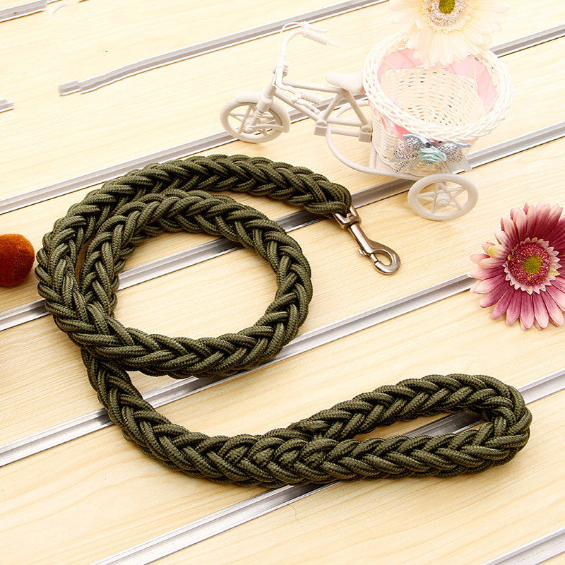 KFX-4788925 Durable Nylon Pet Leash for Large Dogs with Reflective Strips - Various Sizes Available