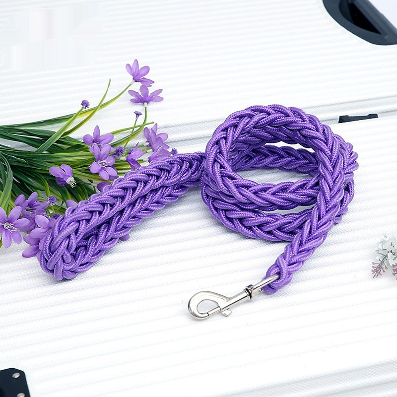 KFX-4788925 Durable Nylon Pet Leash for Large Dogs with Reflective Strips - Various Sizes Available