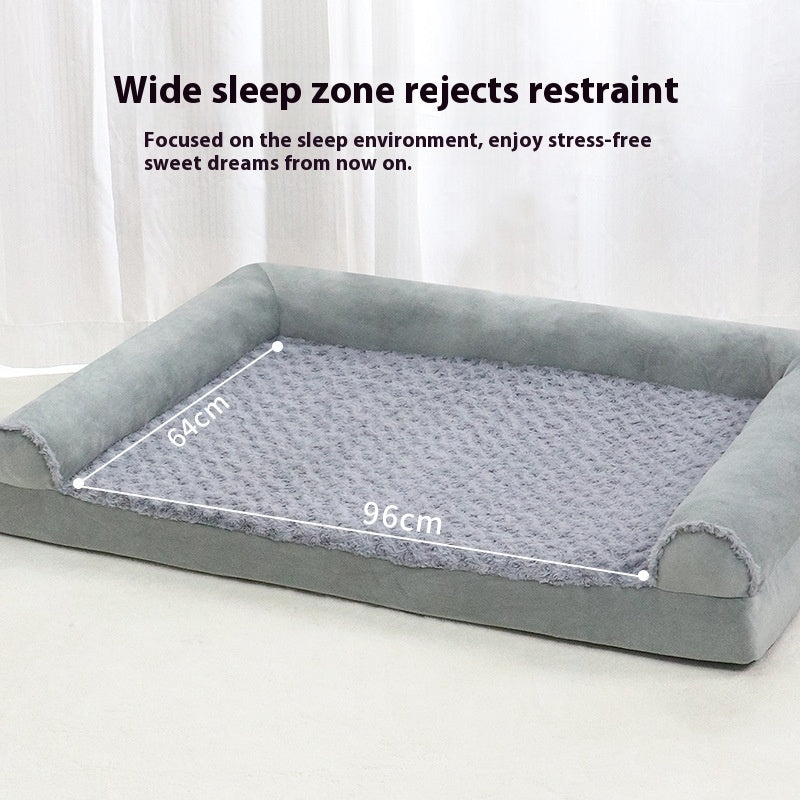 KFX-4789181 Medium to Large Dog Kennel in Light Gray & Dark Gray – Comfortable Cloth Design