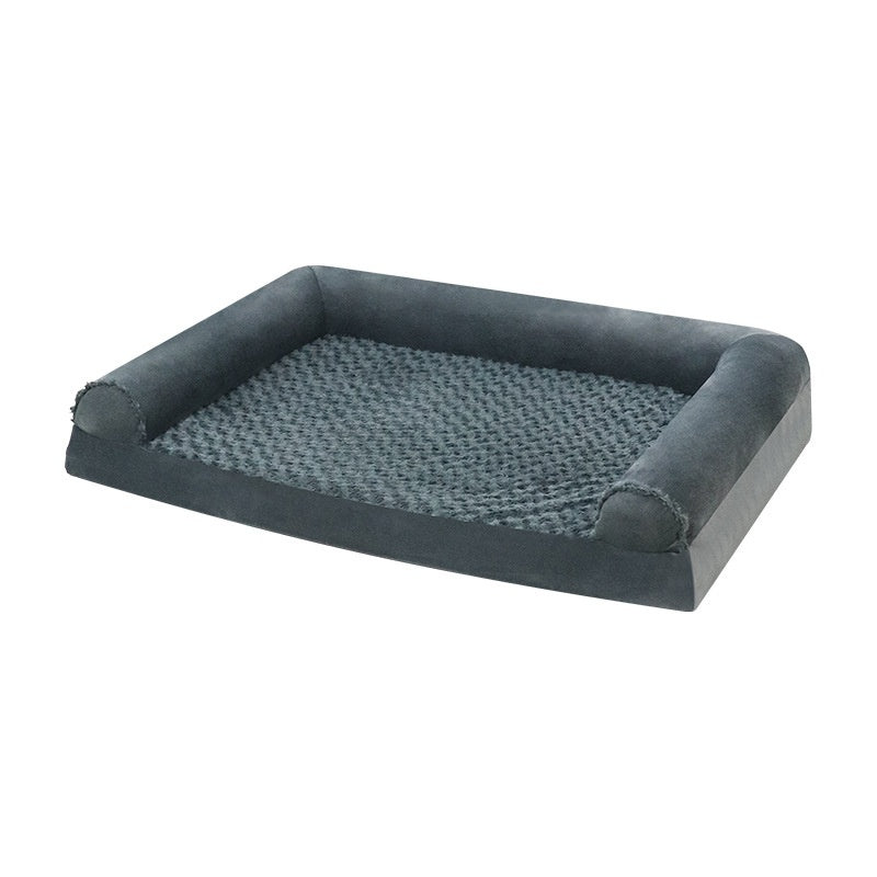 KFX-4789181 Medium to Large Dog Kennel in Light Gray & Dark Gray – Comfortable Cloth Design