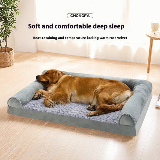 KFX-4789181 Medium to Large Dog Kennel in Light Gray & Dark Gray – Comfortable Cloth Design