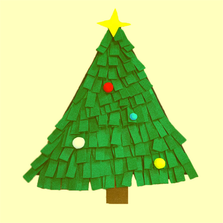 KFX-4795709 Christmas Tree Design Felt Dog Training Blanket - 45x45cm Pet Toy