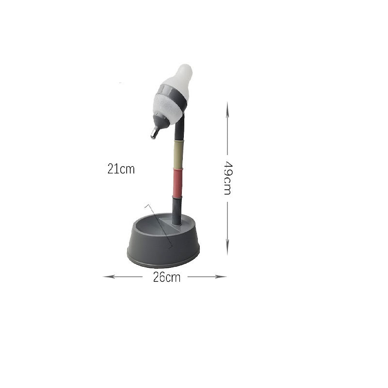 KFX-4798141 Pet Water Dispenser with Lick Ball and Adjustable Feeding Bowl for Dogs and Cats