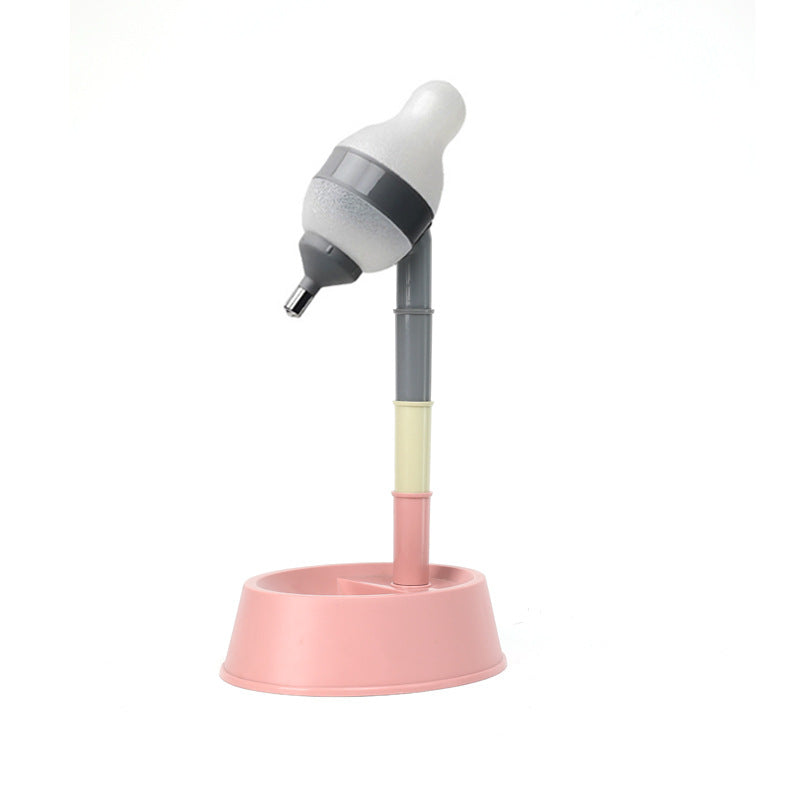 KFX-4798141 Pet Water Dispenser with Lick Ball and Adjustable Feeding Bowl for Dogs and Cats