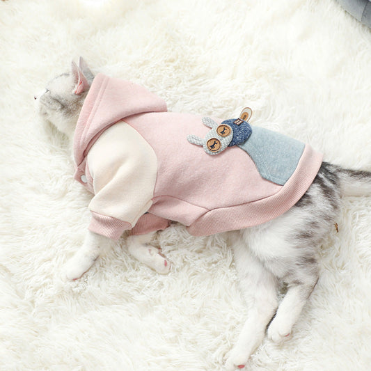 KFX-4799037 Thick Cotton Dog Coat for Autumn and Winter - Multiple Sizes Available
