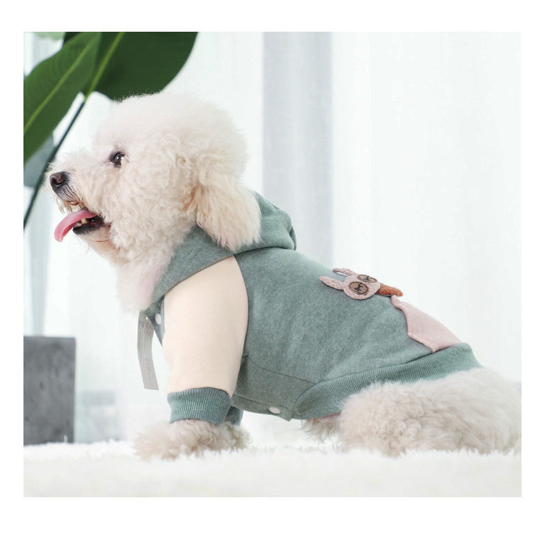 KFX-4799037 Thick Cotton Dog Coat for Autumn and Winter - Multiple Sizes Available
