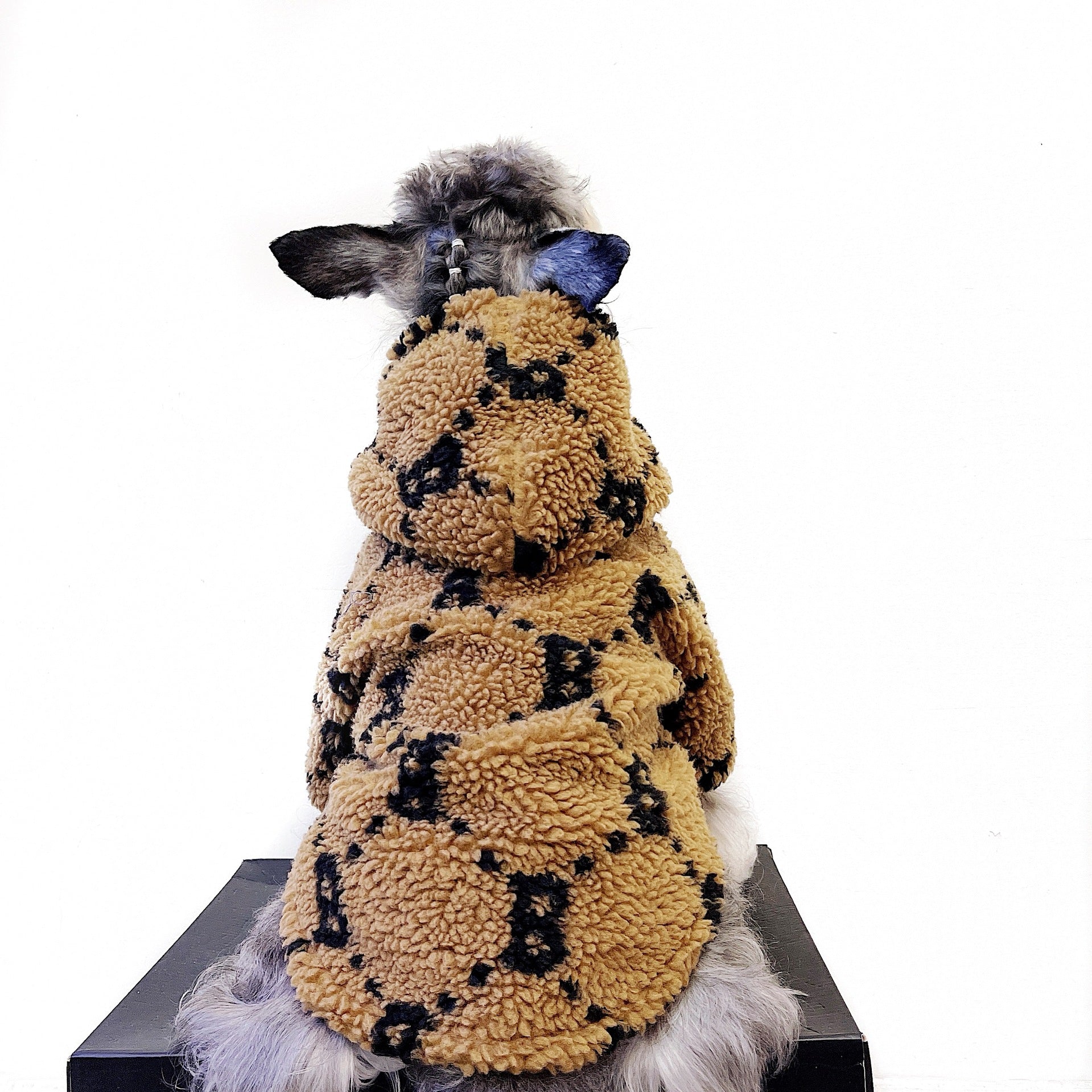 KFX-4801213 Thickened Lamb Fleece Coat for Autumn and Winter - Four-Legged Apparel in Yellow