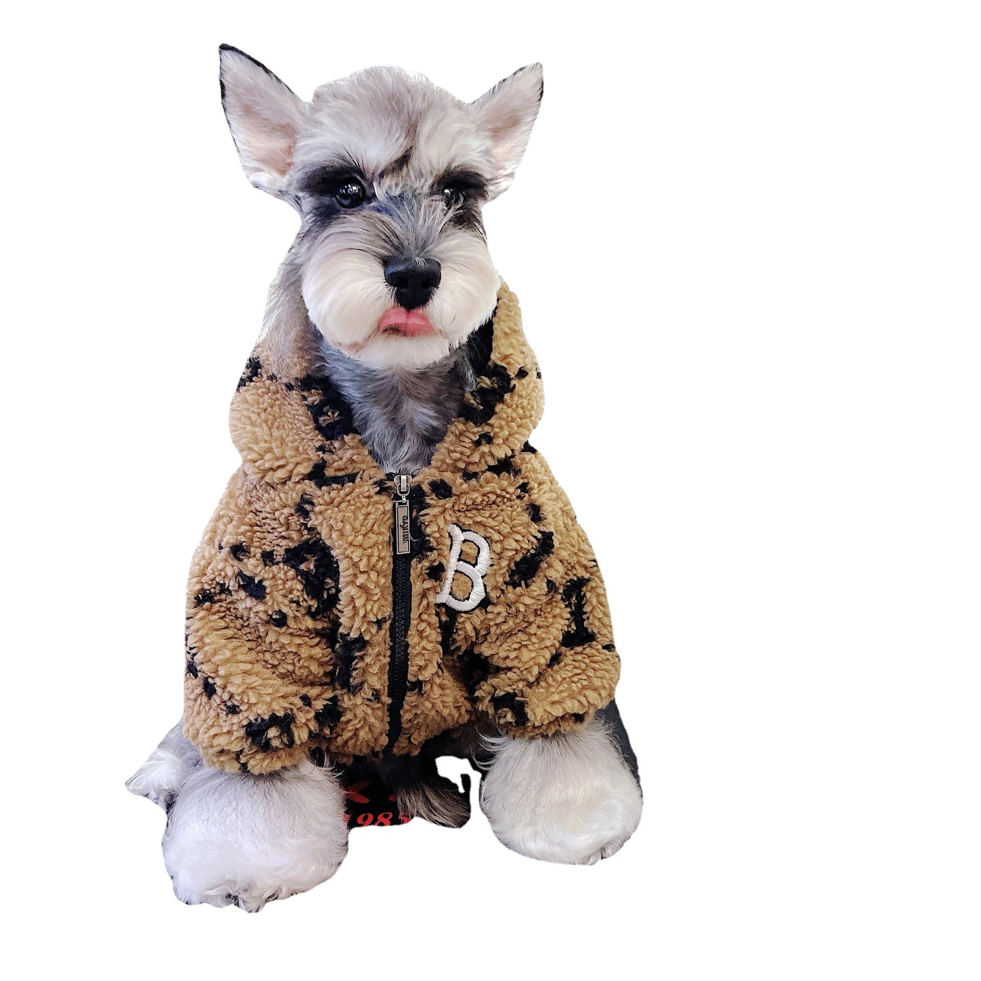 KFX-4801213 Thickened Lamb Fleece Coat for Autumn and Winter - Four-Legged Apparel in Yellow
