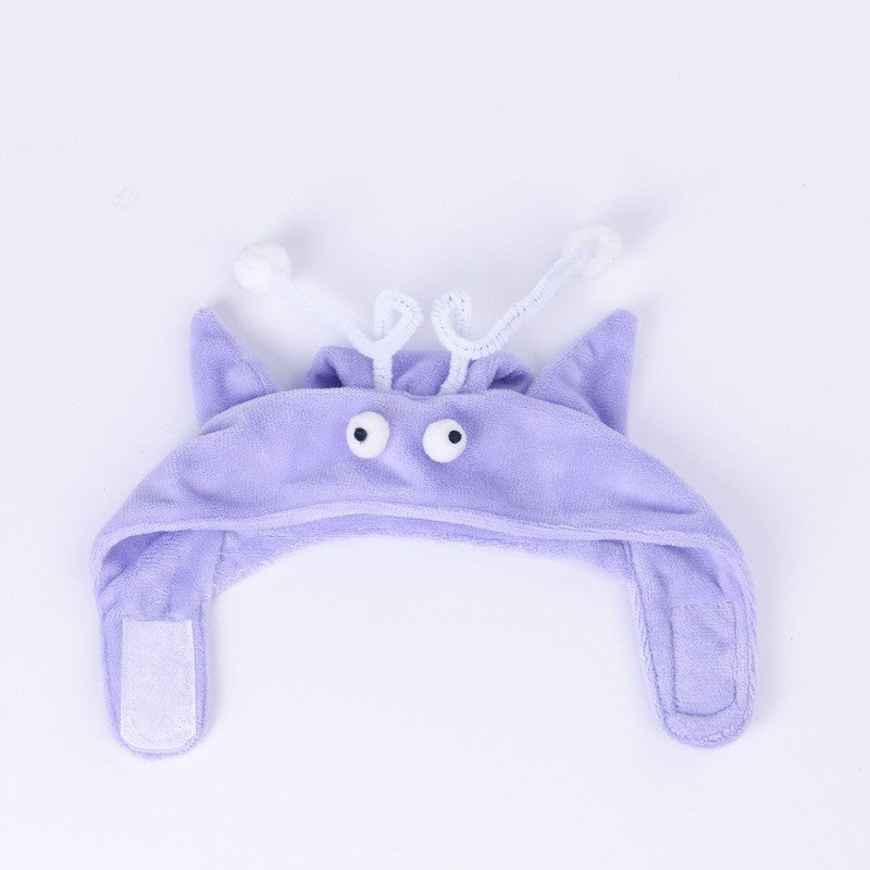 KFX-4801469 Cat Headband Toy with Adjustable Wand - Interactive Funny Cat Teaser, Soft Fabric Play Accessory for Indoor Cats
