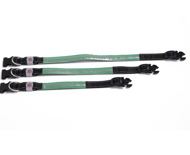 KFX-4802621 LED Light-Up Pet Collar with USB Charging - Available in Multiple Sizes