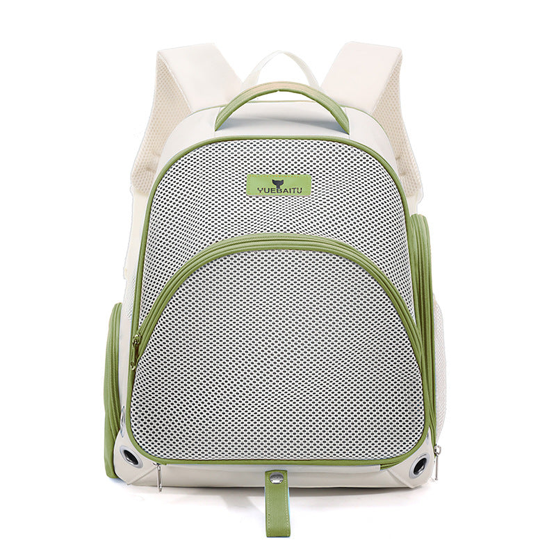 KFX-4802877 Double Shoulder Nylon Cat Carrier Bag - Portable and Foldable for 7.5kg Pets