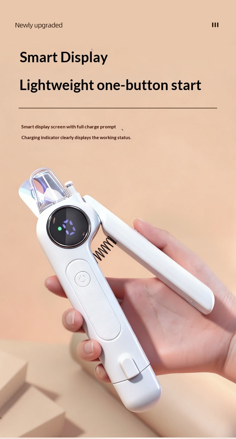 KFX-4804413 Electric Pet Nail Grinder with ABS Body and Alloy Blades, 3 Speed Settings, Type-C Charging