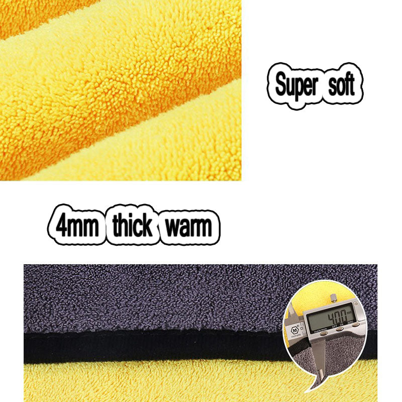 KFX-4806077 Super Absorbent Fiber Towel for Pet Drying, Car Cleaning, and Household Use