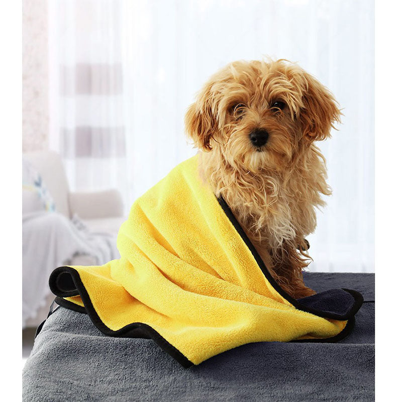 KFX-4806077 Super Absorbent Fiber Towel for Pet Drying, Car Cleaning, and Household Use
