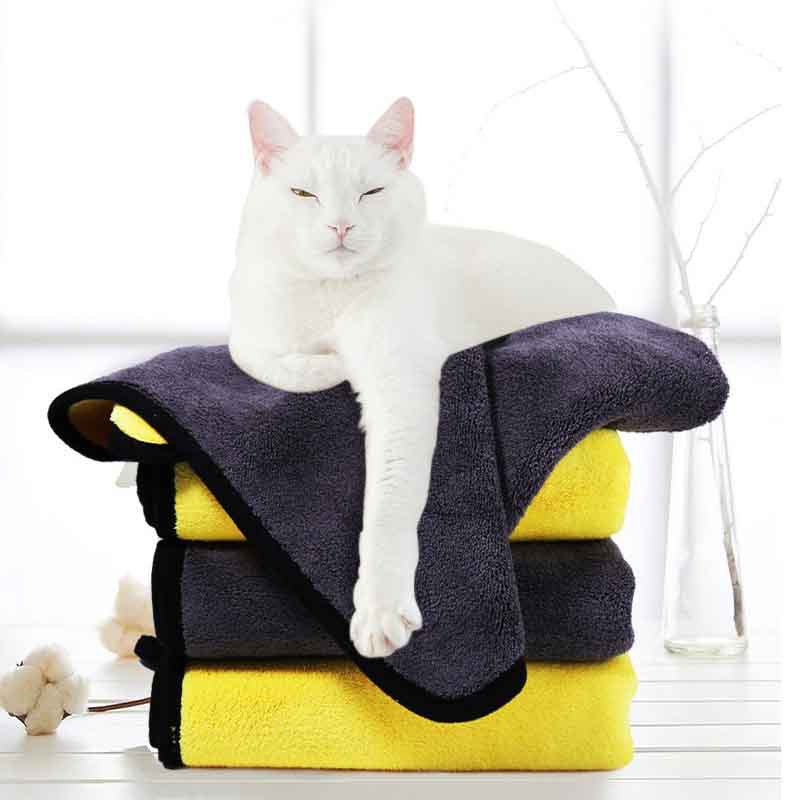 KFX-4806077 Super Absorbent Fiber Towel for Pet Drying, Car Cleaning, and Household Use