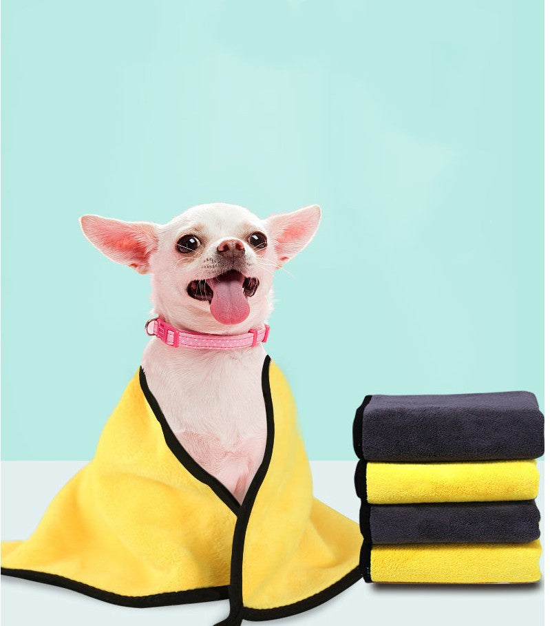 KFX-4806077 Super Absorbent Fiber Towel for Pet Drying, Car Cleaning, and Household Use