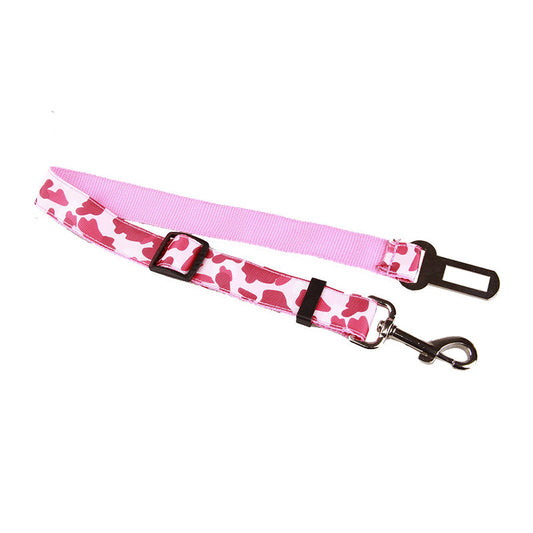 KFX-4806205 Camouflage Nylon Traction Rope for Dog Seat Belt