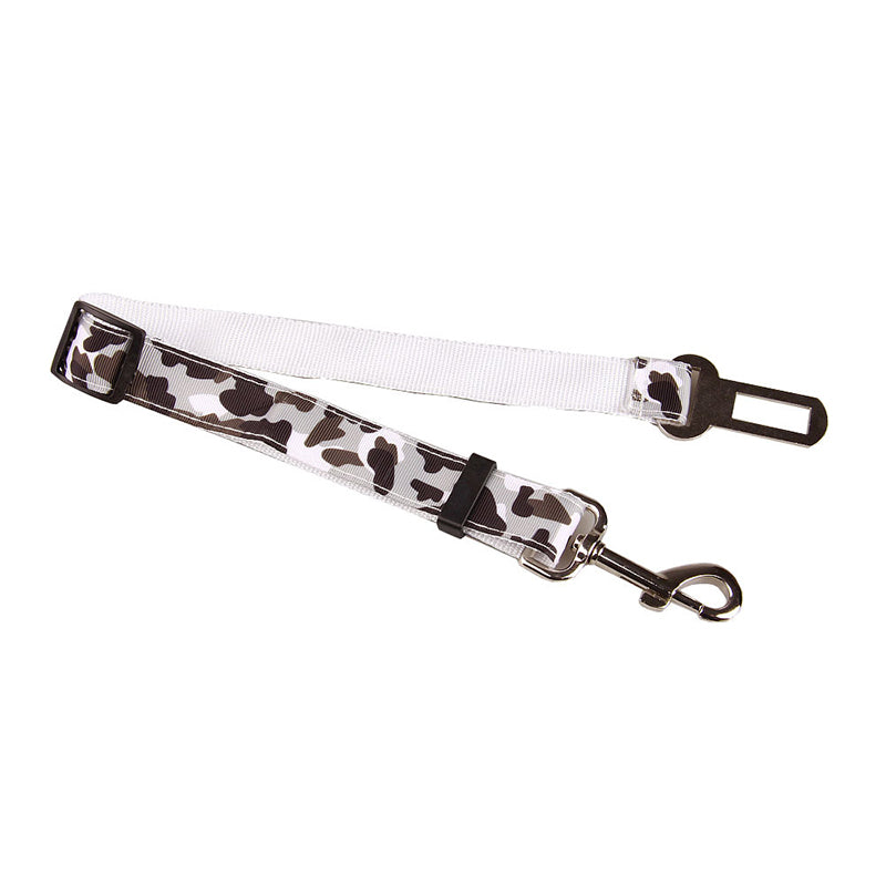 KFX-4806205 Camouflage Nylon Traction Rope for Dog Seat Belt