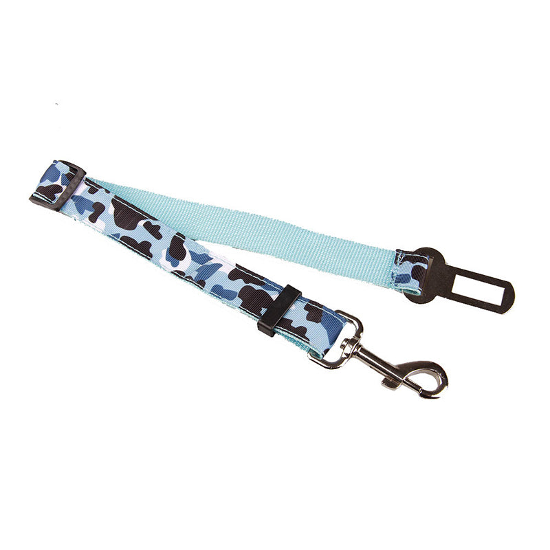 KFX-4806205 Camouflage Nylon Traction Rope for Dog Seat Belt