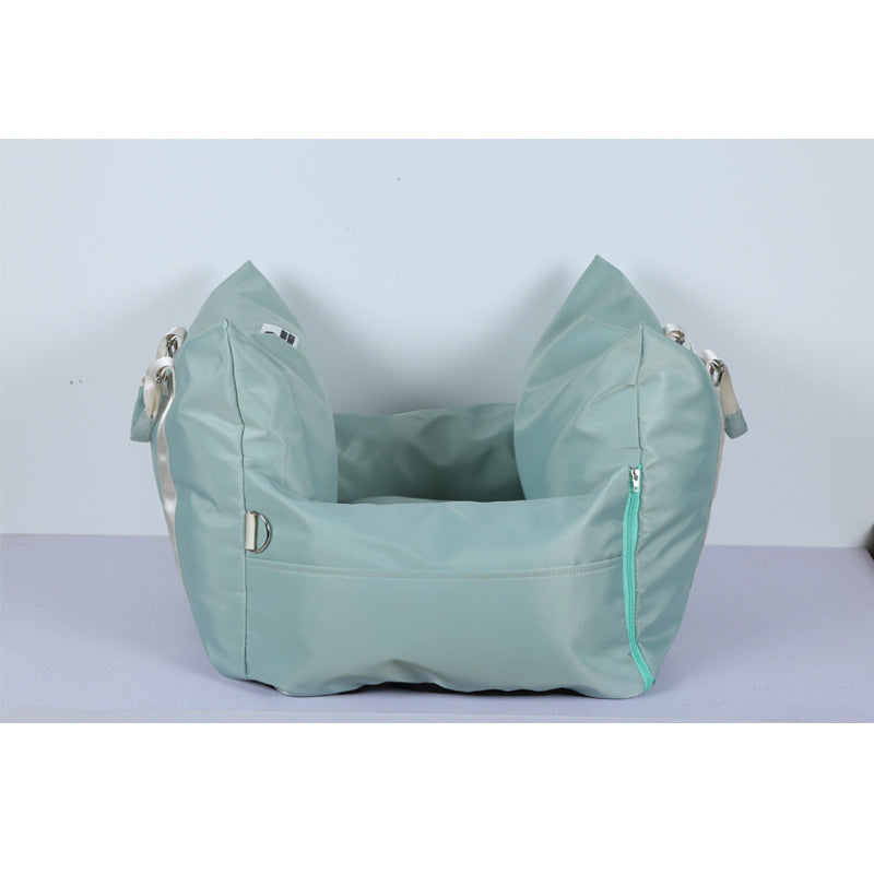 KFX-4808637 Adjustable Dual-Use Car Cushion for Dogs and Cats - Soft Cloth, 43CM x 60CM x 66CM, Available in Multiple Colors