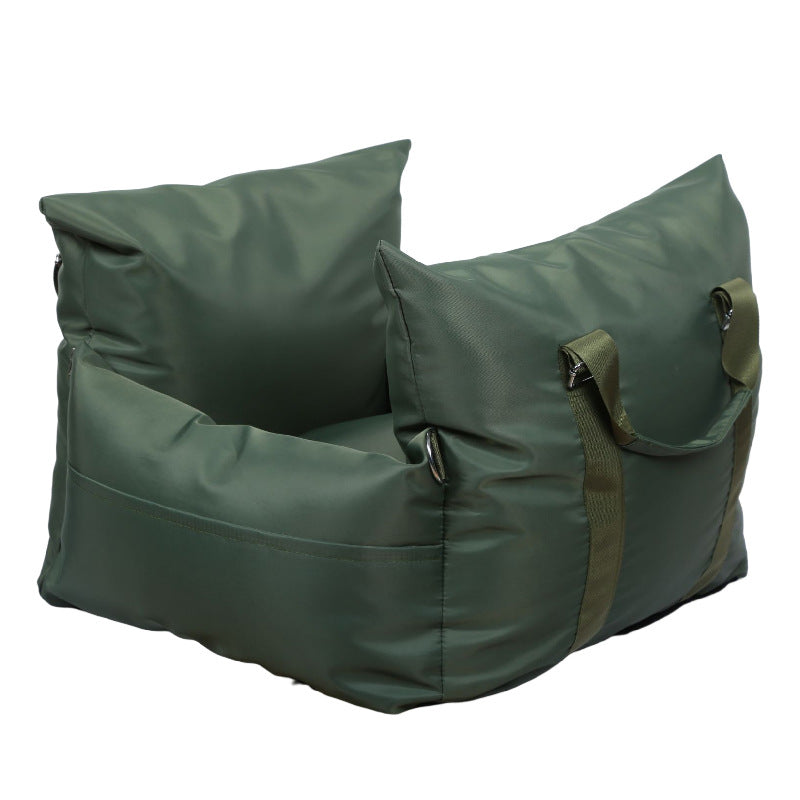 KFX-4808637 Adjustable Dual-Use Car Cushion for Dogs and Cats - Soft Cloth, 43CM x 60CM x 66CM, Available in Multiple Colors