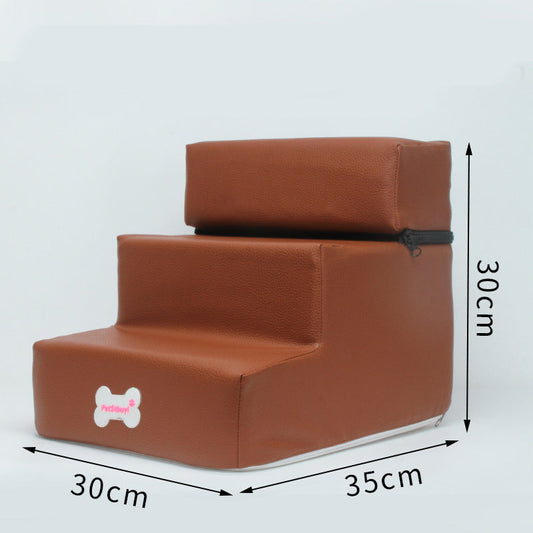 KFX-4809661 Pet Climbing Ladder with High Resilience Sponge Steps for Small Dogs, Customizable in Various Colors and Sizes