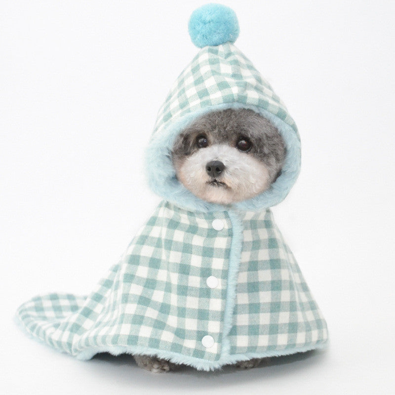 KFX-4810557 Cozy Pet Blanket Sleeping Bag in Pink, Green, Blue, and Gray Grids