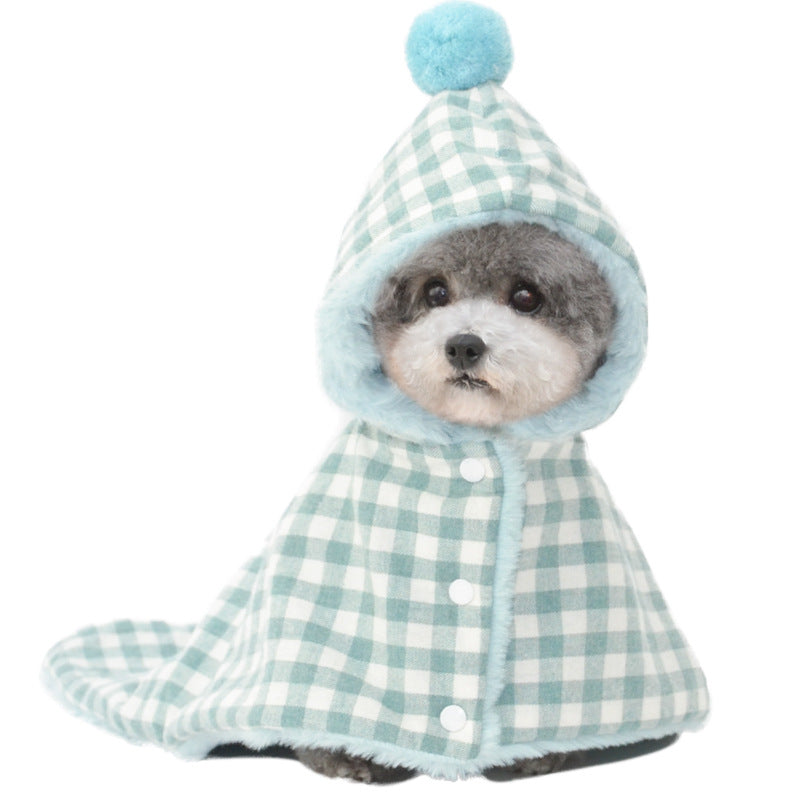 KFX-4810557 Cozy Pet Blanket Sleeping Bag in Pink, Green, Blue, and Gray Grids
