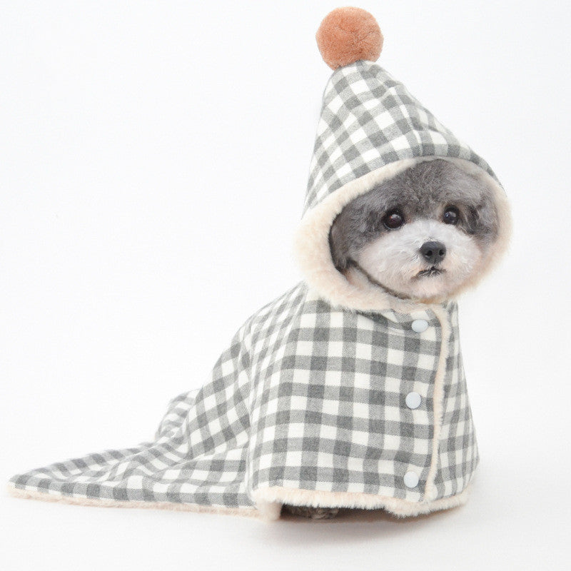 KFX-4810557 Cozy Pet Blanket Sleeping Bag in Pink, Green, Blue, and Gray Grids