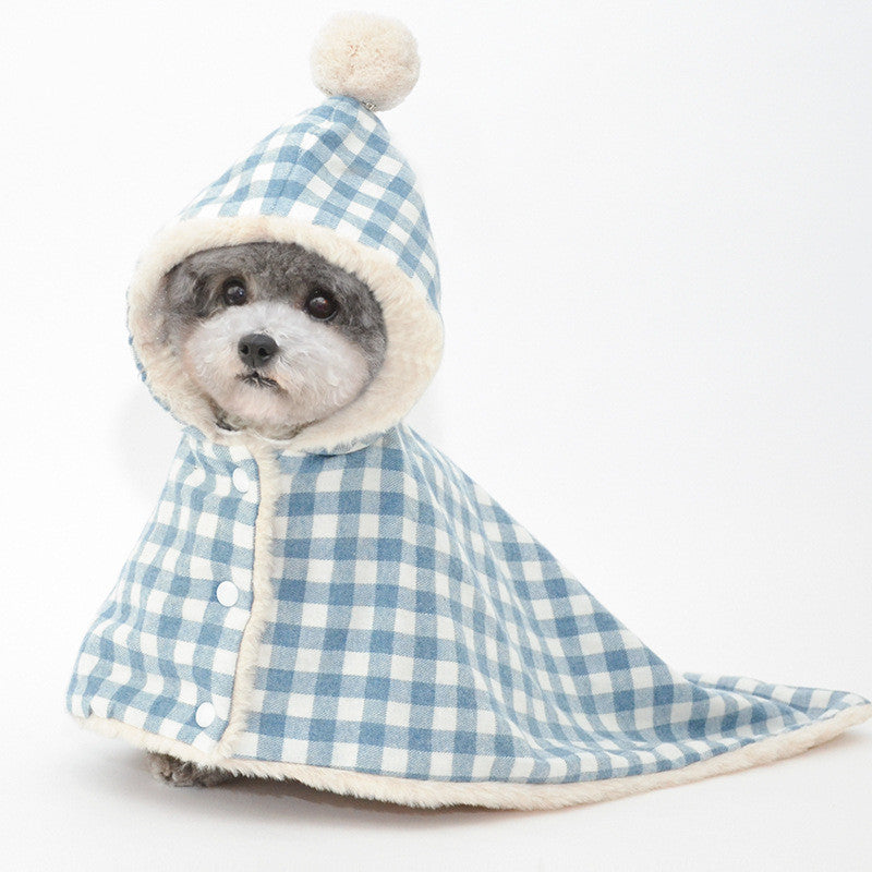 KFX-4810557 Cozy Pet Blanket Sleeping Bag in Pink, Green, Blue, and Gray Grids