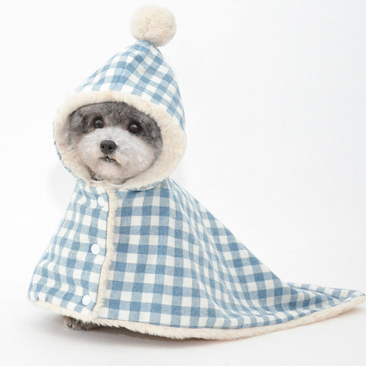 KFX-4810557 Cozy Pet Blanket Sleeping Bag in Pink, Green, Blue, and Gray Grids