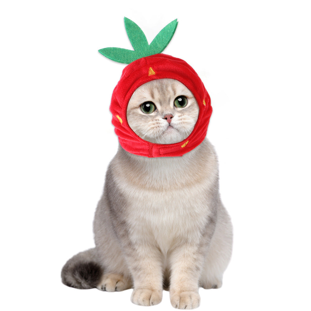 KFX-4811197 Cartoon-Style Warm Hat for Cats and Dogs - Fun Pet Costume Accessory