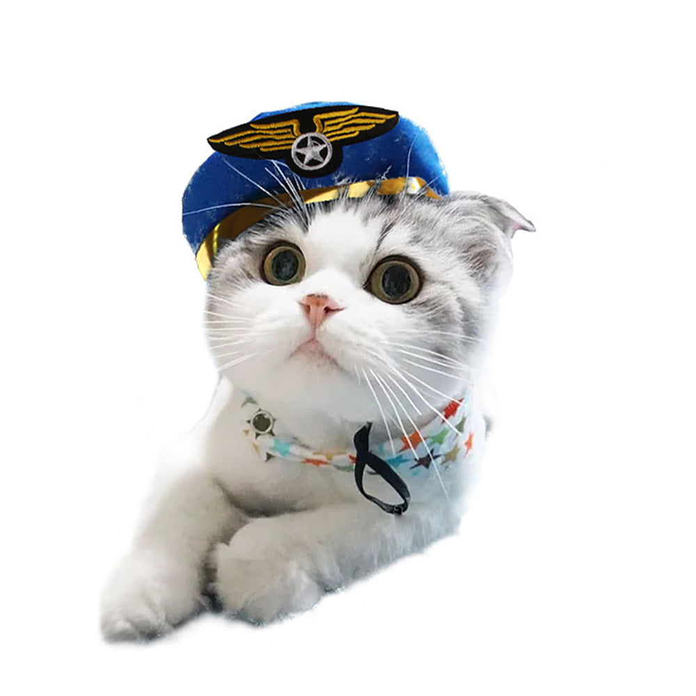 KFX-4811197 Cartoon-Style Warm Hat for Cats and Dogs - Fun Pet Costume Accessory