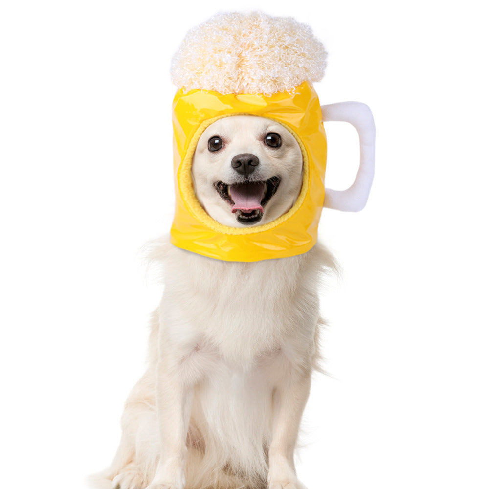 KFX-4811197 Cartoon-Style Warm Hat for Cats and Dogs - Fun Pet Costume Accessory