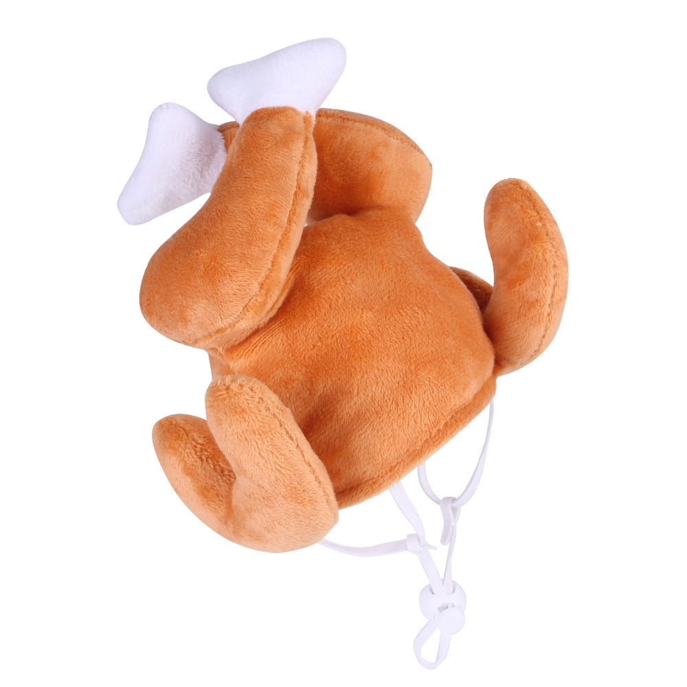 KFX-4811197 Cartoon-Style Warm Hat for Cats and Dogs - Fun Pet Costume Accessory