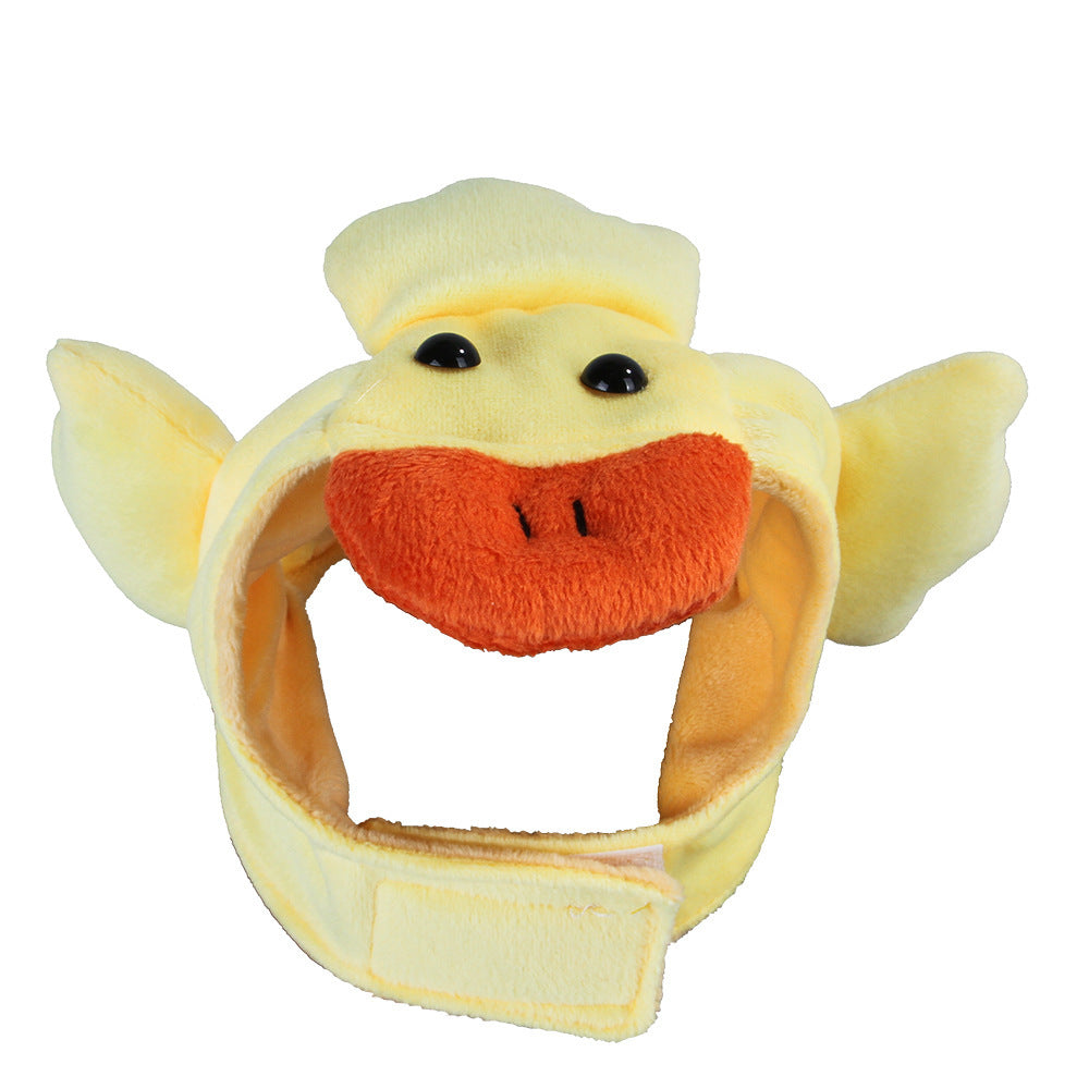KFX-4811197 Cartoon-Style Warm Hat for Cats and Dogs - Fun Pet Costume Accessory