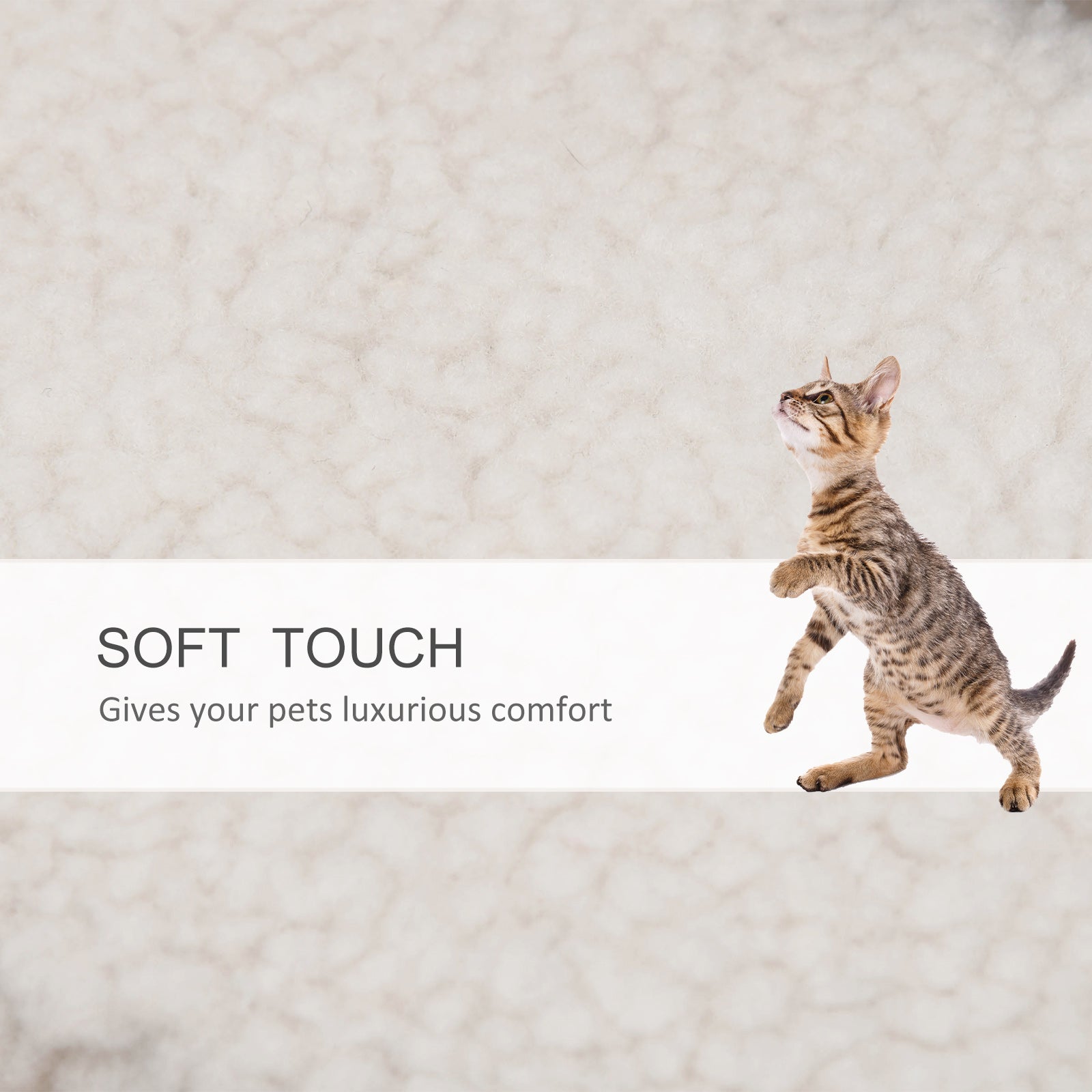 KFX-4815421 4-Level Cat Steps with Scratching Posts for Easy Access to Beds and Sofas - White