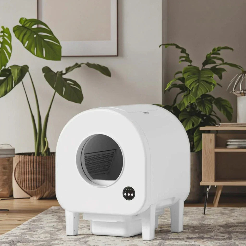 KFX-481555 Automatic Eco-Friendly 68L Cat Litter Box with Odor Control and Easy Clean Features