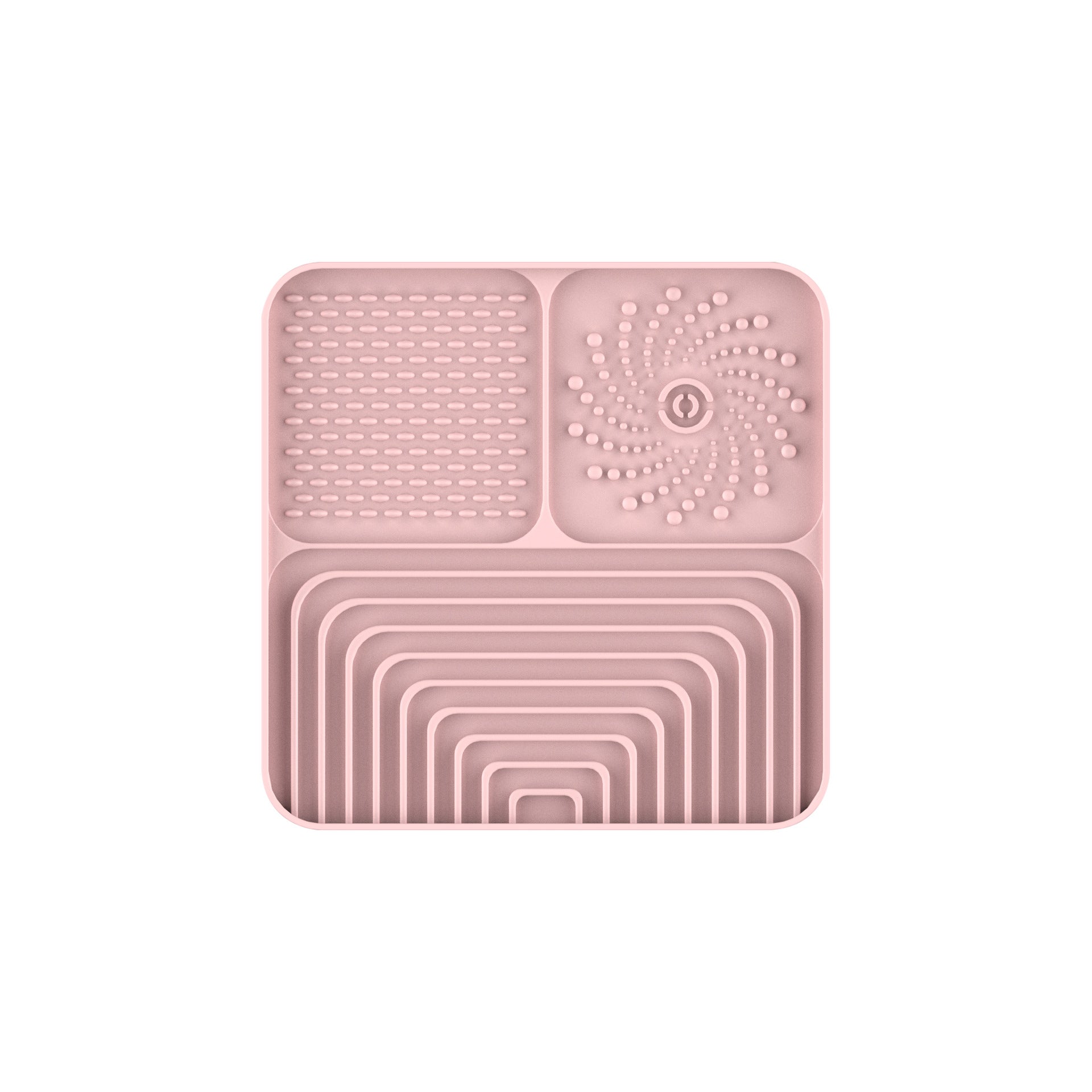 KFX-4818109 Silicone Slow Food Mat for Dogs and Cats, Anti-Choking Licking Pad with Suction Cups, Square Design