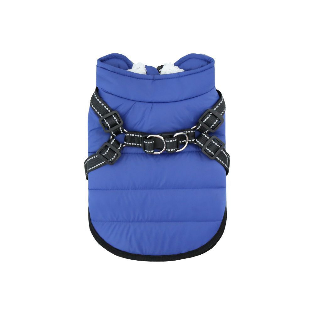 KFX-4819517 Insulated Fleece-lined Dog Vest with Zippers for Comfortable Winter Wear