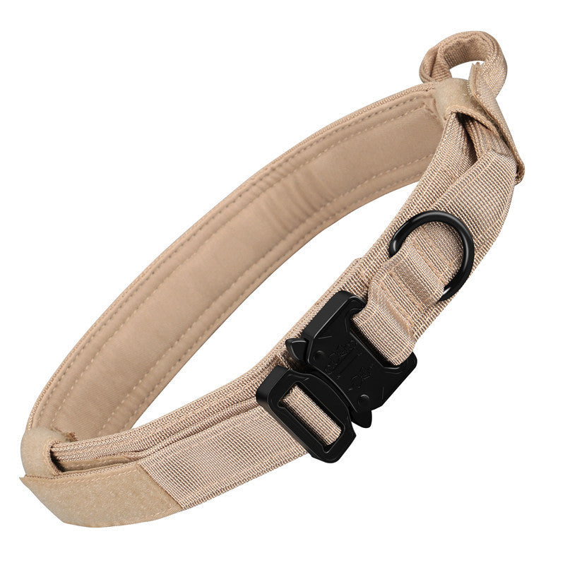 KFX-4821693 Personalized Monochrome Tactical Dog Collar – Durable Nylon, Adjustable Sizes: M, L, XL