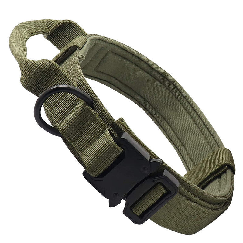 KFX-4821693 Personalized Monochrome Tactical Dog Collar – Durable Nylon, Adjustable Sizes: M, L, XL