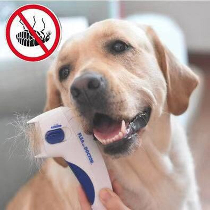 KFX-4823485 Electric Lice Remover for Dogs and Cats with Replaceable Battery and Cutter Head, Insulation Plastic & Steel Needle