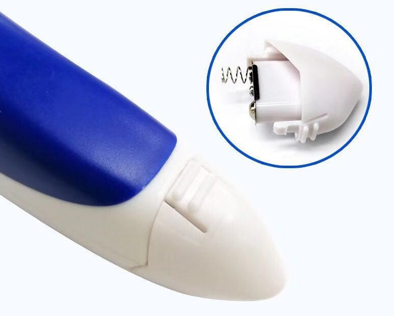 KFX-4823485 Electric Lice Remover for Dogs and Cats with Replaceable Battery and Cutter Head, Insulation Plastic & Steel Needle