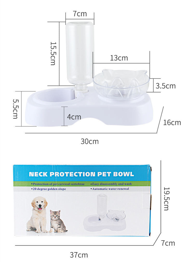KFX-4823869 Automatic Water Refilling Cat Bowl with Choking Prevention – Transparent Plastic, Multiple Colors