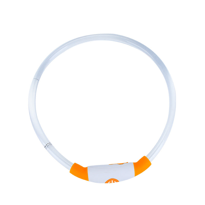 KFX-4825149 LED Dog Collar - Rechargeable Glow in the Dark Safety Necklace for Pets, Adjustable Fit, USB Charging