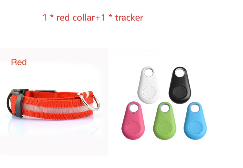 KFX-4825661 LED Safety Dog Collar with Multiple Flashing Modes and Replaceable Battery