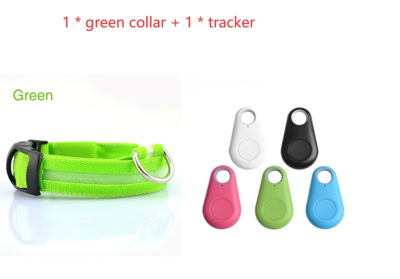 KFX-4825661 LED Safety Dog Collar with Multiple Flashing Modes and Replaceable Battery